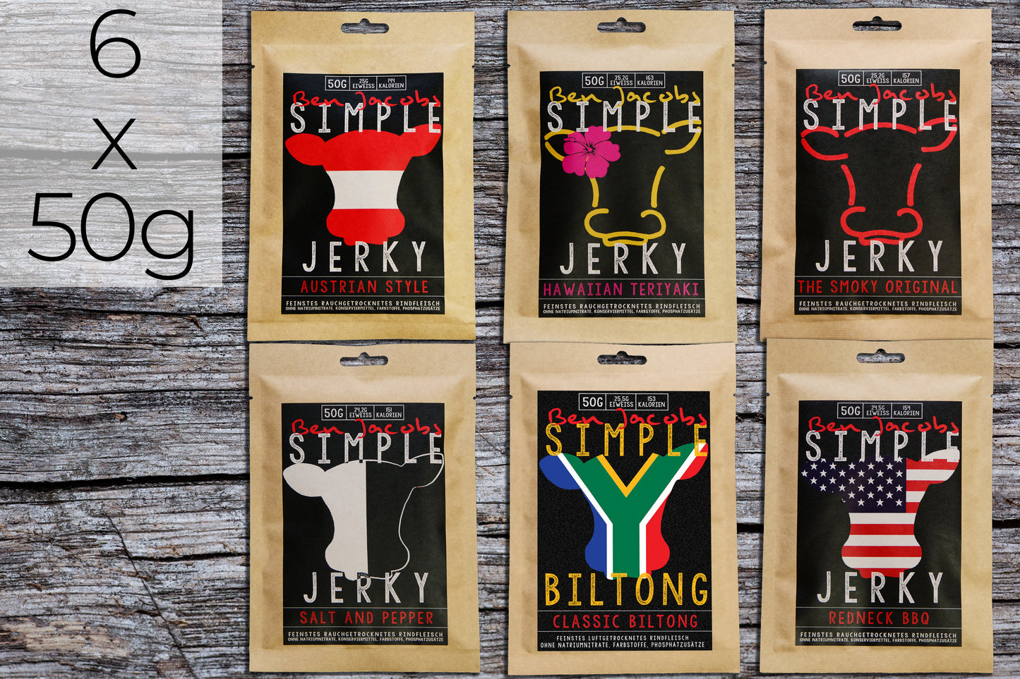 Simple Jerky - Scatola Campione (6 Varietà)