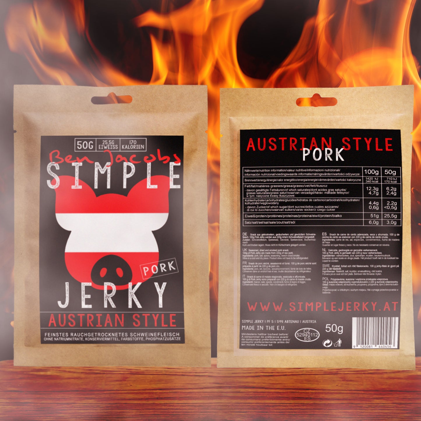Jerky di Maiale - Stile Austriaco