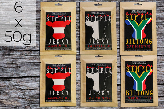 Simple Jerky - Scatola Senza Zucchero (6 x 50g)